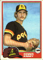 1981 Topps Baseball Cards      599     Dennis Kinney RC